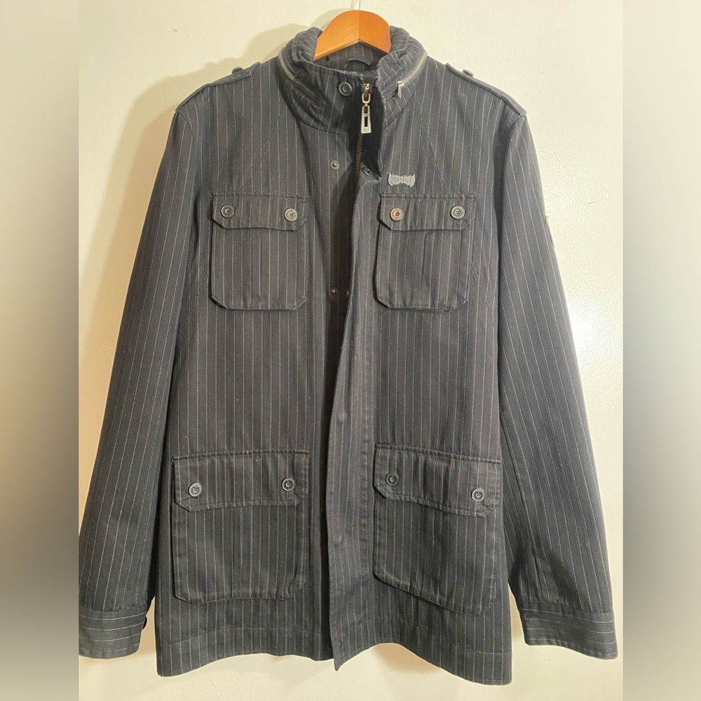 Men's Black Striped Jacket